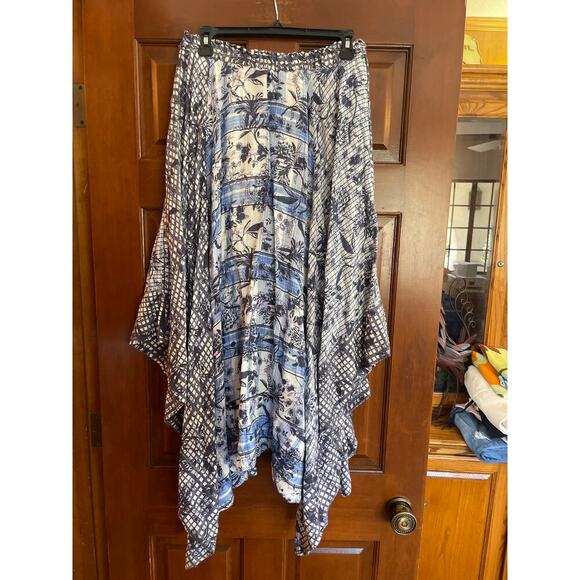 Anthropologie pilcro Linen blend asymmetrical maxi skirt small - Picture 7 of 8